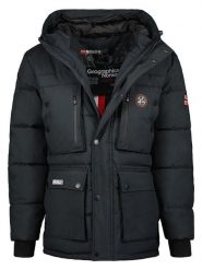 Geographical Norway Kurtka zimowa "Albert" w kolorze granatowym rozmiar: L. Niebieskie kurtki Geographical Norway, na zimę, l, bez wzorów, z puchu, bez kaptura. Za 280.44 zł.