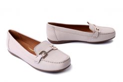 GEOX D84BMA 00046 C1122 papyrus, czółenka damskie. Brązowe czółenka Geox, bez wzorów, bez obcasa, bez zapięcia. Za 363.93 zł.