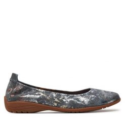 Baleriny Josef Seibel. Szare baleriny Josef Seibel, bez wzorów, bez obcasa, bez zapięcia. Za 239.99 zł.