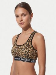 Just Cavalli Biustonosz top 80PAJU02 CJUT3 Beżowy. Brązowe topy Just Cavalli, xl, bez wzorów, z bawełny, bez kołnierzyka, bez ramiączek. Za 227.99 zł.