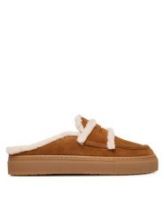 Inuikii Klapki Mule Wool 1004.017.0011 Brązowy. Brązowe klapki Inuikii, bez wzorów, ze skóry, bez obcasa, bez zapięcia. Za 879.99 zł.