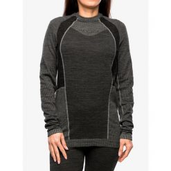 Bluza termoaktywna damska La Sportiva Wool70 Tech Longsleeve. Szare bielizna termoaktywna damska La Sportiva, na zimę, bez wzorów, bez kaptura, narciarskie. Za 377.99 zł.