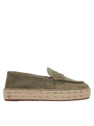 LAUREN RALPH LAUREN Espadryle Luize 802953958008 Khaki. Brązowe espadryle Lauren Ralph Lauren, bez wzorów, ze skóry, bez obcasa. Za 479.99 zł.