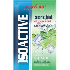Isoactive izotonik funkcjonalny saszetka mrożona lemoniada. Nerki i saszetki ACTIVLAB, bez wzorów, sportowe, bez dodatków. Za 1.39 zł.