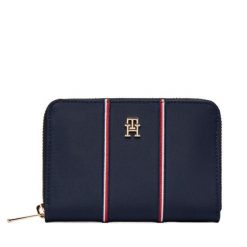 Portfel Tommy Hilfiger. Niebieskie portfele Tommy Hilfiger, bez wzorów, z nylonu. Za 229.99 zł.