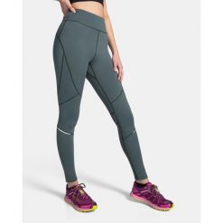 Damskie legginsy fitness Kilpi LAMIRAE-W. Zielone legginsy Kilpi, bez wzorów, z materiału, sportowe. Za 138.03 zł.