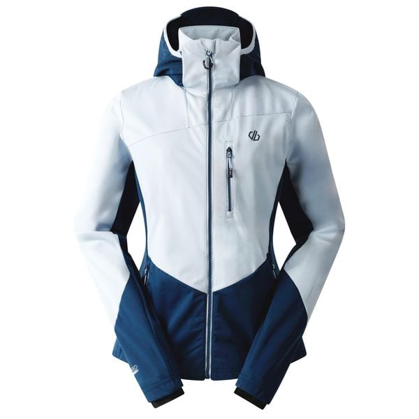 Kurtka Damska Lexan Soft Shell. Niebieskie kurtki Dare 2b, s, bez wzorów, z lycry, z kapturem. Za 170.99 zł.