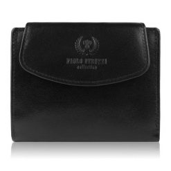 Portfel damski czarny PAOLO PERUZZI RFID T-12-BL. Czarne portfele PAOLO PERUZZI, bez wzorów, ze skóry. Za 74.99 zł.