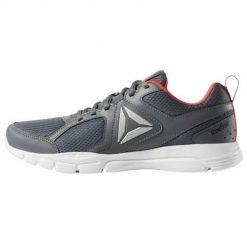 Buty do biegania damskie Reebok 3D Fusion TR. Szare buty do biegania Reebok, bez wzorów, z materiału, bez zapięcia, do biegania. Za 254.00 zł.