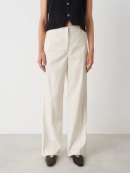 OPUS Spodnie w kolorze kremowym rozmiar: 38. Brązowe spodnie materiałowe Opus, bez wzorów, z materiału. Za 221.88 zł.