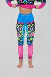 Legginsy termoaktywne – Nutscracker 2.0 damskie. Czerwone legginsy OOSC, bez wzorów, z materiału, długie. Za 269.99 zł.