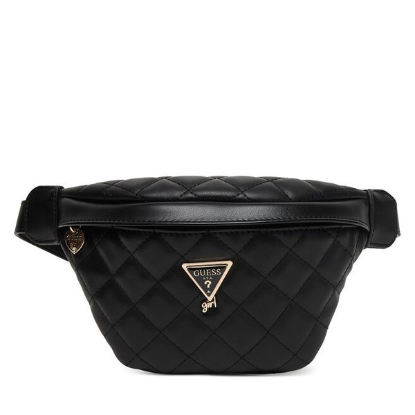 Nerka Guess. Czarne nerki i saszetki Guess, z aplikacjami, młodzieżowe, bez dodatków. Za 219.99 zł.