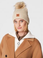 DC Czapka ADJHA03012 Beżowy. Brązowe czapki zimowe DC, bez wzorów, z materiału. Za 149.99 zł.
