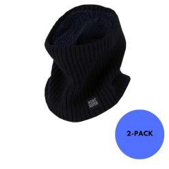 Komin Damski Onesize - 2 sztuki. Czarne szaliki i kominy HEAT KEEPER, bez wzorów, z elastanu. Za 185.79 zł.