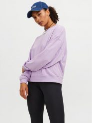 JJXX Bluza Alfa 12248648 Fioletowy Volume Fit. Fioletowe bluzy JJXX, xs, bez wzorów, z syntetyku, bez kaptura. Za 49.99 zł.