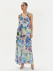 Patrizia Pepe Sukienka letnia 2A2803/A420-YA15 Kolorowy Relaxed Fit. Sukienki Patrizia Pepe, bez wzorów, z syntetyku, bez kołnierzyka, bez ramiączek. Za 669.99 zł.