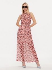 Morgan Sukienka letnia 241-RELLA Pomarańczowy Regular Fit. Brązowe sukienki Morgan, bez wzorów, z syntetyku, bez kołnierzyka, bez ramiączek. Za 249.99 zł.