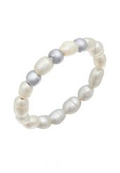 Elli Damskie koraliki Trend z perły hodowlana słodkowodna w pozłacanym srebrze próby 925 Sterling Silver Pierścionki 1 ct. Szare pierścionki Elli, z perłą, pozłacane. Za 283.99 zł.