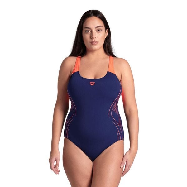 Strój kąpielowy damski jednoczęściowy na basen Arena Reflecting. Brązowe stroje jednoczęściowe Arena, bez wzorów, sportowe. Za 169.99 zł.