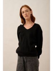 Just Cashmere Kaszmirowy sweter "Amrita" w kolorze czarnym rozmiar: M. Czarne swetry Just Cashmere, m, bez wzorów, z kaszmiru, bez ramiączek. Za 869.99 zł.