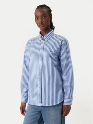 Tommy Jeans Koszula DW0DW22211 Niebieski Regular Fit. Niebieskie koszule Tommy Jeans, s, bez wzorów, z bawełny, bez kołnierzyka, bez ramiączek. Za 369.99 zł.