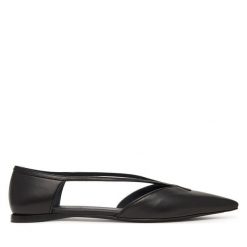 Baleriny Max Mara. Czarne baleriny Max Mara, bez wzorów, bez obcasa, bez zapięcia. Za 2,479.00 zł.