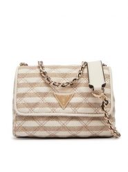 Guess Torebka Giully II Mini HWAG96 73740 Beżowy. Brązowe listonoszki Guess, z aplikacjami, z materiału, bez dodatków. Za 549.99 zł.