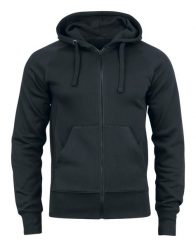 Clique bluza z kapturem Harper z zamkiem błyskawicznym – black. Czarne bluzy CLIQUE, s, bez wzorów, z bawełny, bez ramiączek, z kapturem. Za 307.40 zł.