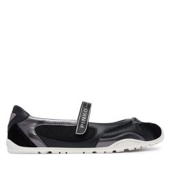Baleriny PINKO. Czarne baleriny Pinko, bez wzorów, bez obcasa, bez zapięcia. Za 834.99 zł.