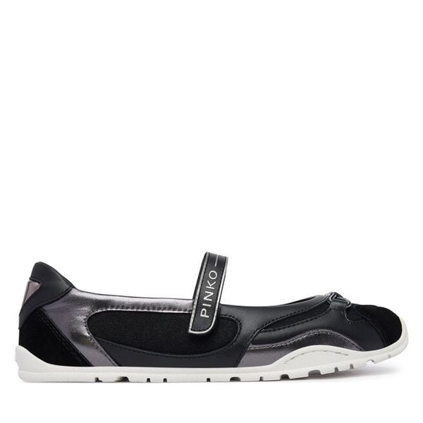 Baleriny PINKO. Czarne baleriny Pinko, bez wzorów, bez obcasa, bez zapięcia. Za 583.99 zł.