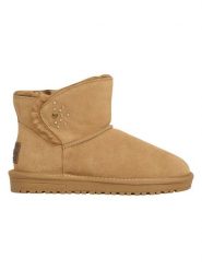 Pepe Jeans FOOTWEAR Skórzane botki zimowe w kolorze jasnobrązowym rozmiar: 41. Brązowe botki Pepe Jeans FOOTWEAR, bez wzorów, z jeansu, bez obcasa, bez zapięcia. Za 149.66 zł.