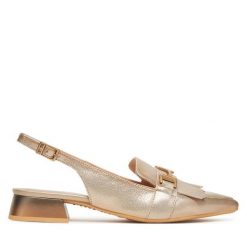 Baleriny Hispanitas. Żółte baleriny Hispanitas, bez wzorów, bez obcasa, bez zapięcia. Za 359.99 zł.