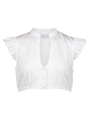 Turi Landhaus Bluzka w kolorze białym rozmiar: 36. Białe bluzki Turi Landhaus, bez wzorów, bez kołnierzyka, bez ramiączek. Za 148.95 zł.