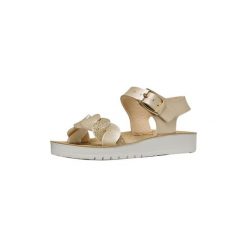 Sandały GEOX J SANDAL COSTAREI Złoty. Szare sandały Geox, bez wzorów, z syntetyku, sportowe, bez obcasa, bez zapięcia. Za 207.99 zł.