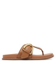 Gino Rossi Japonki CLAUDIE-R25SS03088 Brązowy. Brązowe japonki Gino Rossi, bez wzorów, ze skóry. Za 229.99 zł.