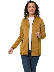 WITT WEIDEN Kurtka polarowa w kolorze żółtym rozmiar: 38. Żółte kurtki WITT WEIDEN, bez wzorów, z polaru, bez kaptura. Za 56.99 zł.