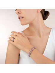 COEUR DE LION Bransoletka z kryształami rozmiar: onesize. Różowe bransoletki COEUR DE LION, z kryształem, ze stali. Za 197.63 zł.