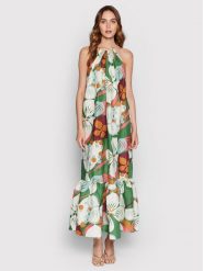 Ted Baker Sukienka letnia Dulina 259904 Zielony Relaxed Fit. Zielone sukienki Ted Baker, bez wzorów, z wiskozy, bez kołnierzyka, bez ramiączek. Za 779.99 zł.