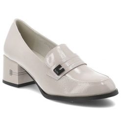 Szare Półbuty Vinceza Eleganckie Obuwie Damskie Na Obcasie. Szare półbuty wsuwane VINCEZA, bez wzorów, z lakierowanej skóry, eleganckie, bez obcasa, na obcasie. Za 179.00 zł.