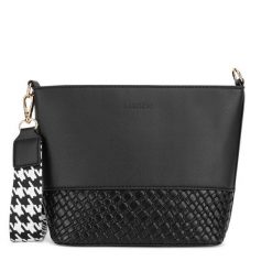 Torebka Lasocki. Czarne listonoszki Lasocki, bez wzorów, bez dodatków. Za 149.99 zł.