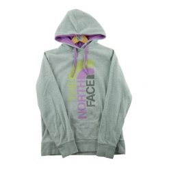 Second life - Bluza z kapturem damska z kieszenią kangura - Stan dobry. Szare bluzy The North Face, m, bez wzorów, z materiału, bez ramiączek, z kapturem. Za 124.96 zł.