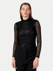 YAS Body Siro 26035482 Czarny Slim Fit. Czarne body i gorsety YAS, bez wzorów, z syntetyku, bez ramiączek. Za 139.99 zł.