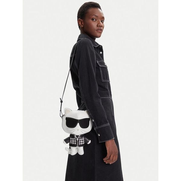 Torebka KARL LAGERFELD. Listonoszki KARL LAGERFELD, bez wzorów, bez dodatków. Za 943.99 zł.