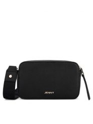 JENNY Torebka JNY-M-003-07 Czarny. Czarne listonoszki Jenny, bez wzorów, z tworzywa sztucznego, bez dodatków. Za 109.99 zł.