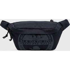 Napapijri nerka kolor granatowy. Niebieskie nerki i saszetki Napapijri, bez wzorów, z materiału, bez dodatków. W wyprzedaży za 149.99 zł.