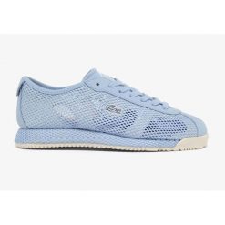Buty Sportowe Damskie Lacoste Club-Low. Niebieskie buty treningowe Lacoste, bez wzorów, z tkaniny, bez zapięcia, tenisowe. Za 510.40 zł.
