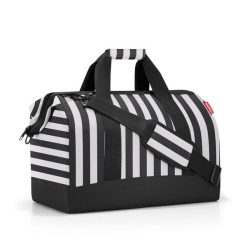 Torba ALLROUNDER L, summerstripes black. Czarne torby podróżne Reisenthel, bez wzorów, z materiału, na ramię. Za 268.00 zł.