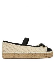 Guess Espadryle FLJJON FAB02 Écru. Espadryle Guess, z aplikacjami, z materiału, bez obcasa. Za 379.99 zł.