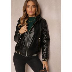 Czarna Kurtka Sofras. Czarne kurtki Renee, l, bez wzorów, z tkaniny. W wyprzedaży za 139.99 zł.