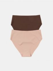 Bezszwowe majtki figi z wysokim stanem 2 pack - wielobarwny. Figi Sinsay, bez wzorów, z podwyższonym stanem. Za 19.99 zł.
